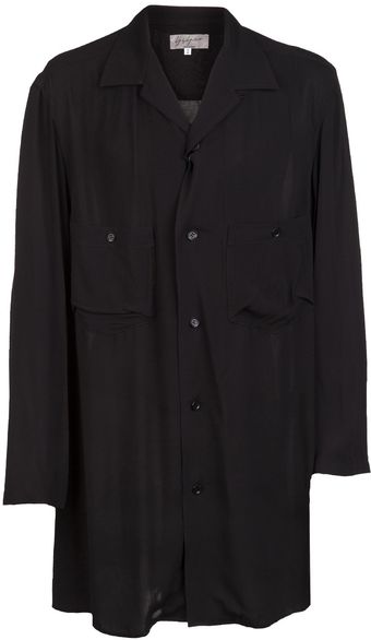 Yohji Yamamoto Long Sleeve Shirt - Lyst