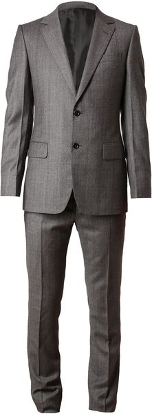 Yves Saint Laurent Tailored Checked Wool Suit - Lyst