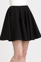  Wool Godet Mini Skirt