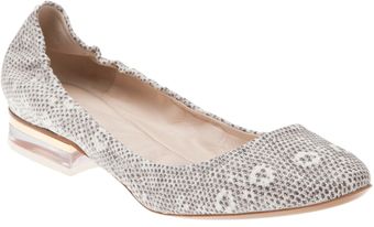 Chloé Lizard Ballerina Flat - Lyst