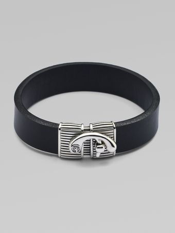 David Yurman Leather Bracelet - Lyst