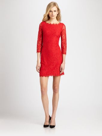 Diane Von Furstenberg Zarita Lace Dress - Lyst