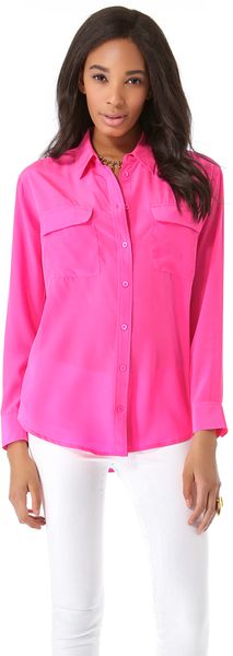 Equipment Signature Blouse - Lyst