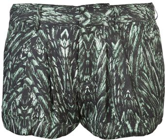 Haute Hippie Silk Print Shorts - Lyst