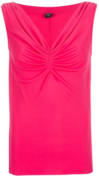 Jean Paul Gaultier Ruched Vest Top - Lyst