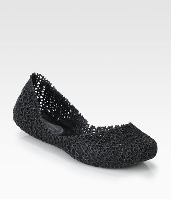 Melissa Campana Woven Jelly Ballet Flats - Lyst