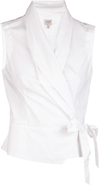 Pauw Sleeveless Wrap Shirt - Lyst