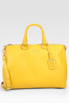 Prada Vitello Daino East West Satchel - Lyst