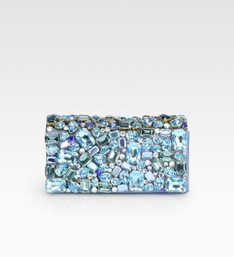 Prada Raso Stones Box Clutch - Lyst