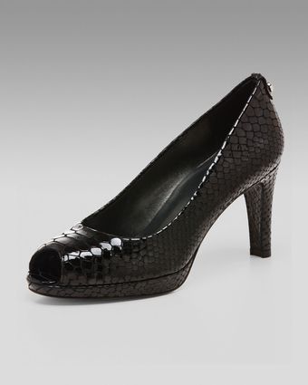 Stuart Weitzman Peeptoe Pump - Lyst