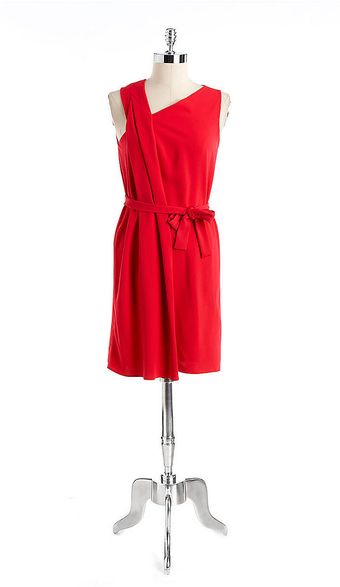 T Tahari Juna Belted Dress - Lyst