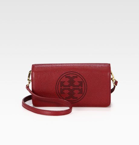 tory burch clutch red