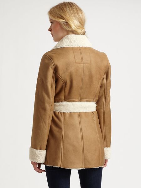 ugg shearling long coat