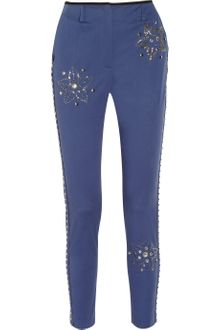 Vionnet Embellished Stretch Cotton Pants - Lyst