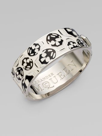 Alexander McQueen Medium Skull Cuff Bracelet - Lyst