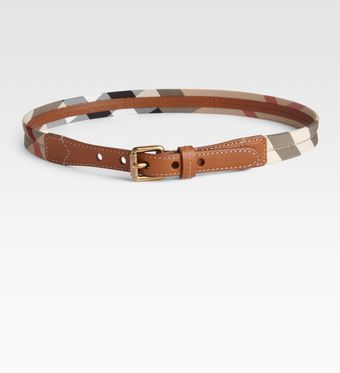 Burberry Check Belt - Lyst