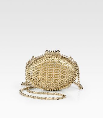 Christian Louboutin Mina Spiked Clutch - Lyst
