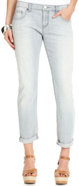 DKNY Slimleg Striped Cuffed Natural Wash - Lyst