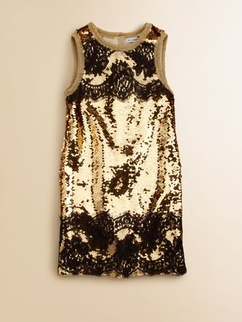 Dolce & Gabbana Girls Sequin Dress - Lyst