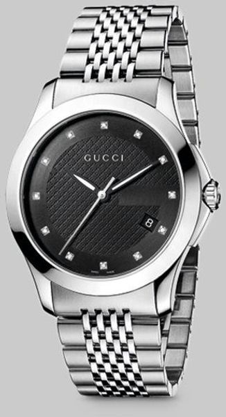 Gucci Stainless Steel Diamond Watch - Lyst