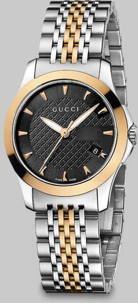 Gucci Stainless Steel Yellow Gold PVD Watch - Lyst