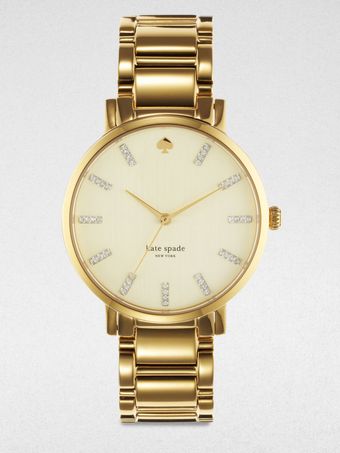 Kate Spade Gramercy Goldtone Stainless Steel Watch - Lyst