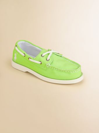 Ralph Lauren Girls Wellington Neon Boat Shoes - Lyst