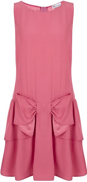 RED Valentino Large Bow Crepe Dress - Lyst