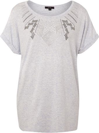 Therapy Aztec Studded Front Tee - Lyst