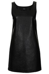 Topshop Snake Leather Look Dress