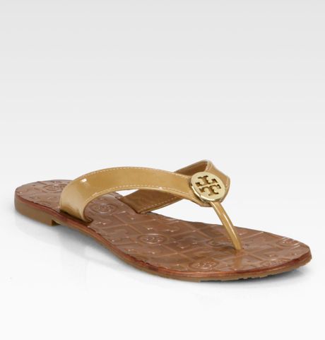 tory burch leather flip flops sale