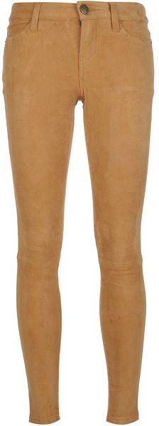 Current/Elliott The Ankle Suede Jeans - Lyst