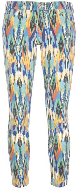 Current/Elliott The Stiletto Printed Jeans - Lyst
