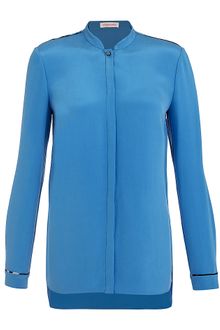 Matthew Williamson Nehru Brushed Silk Shirt - Lyst