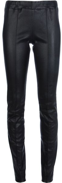 The Row Leather Trousers - Lyst