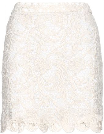 Alice + Olivia Lucia Lace Skirt - Lyst