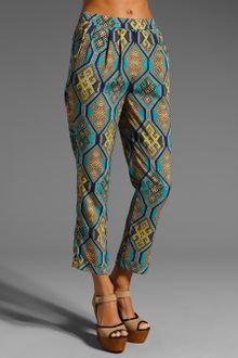 Mara Hoffman Pleated Pant in Kilim Navy - Lyst