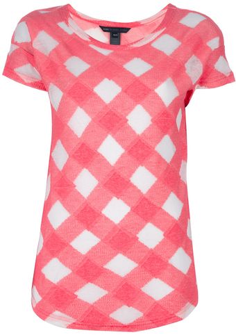 Marc By Marc Jacobs Checked Cotton T Shirt - Lyst