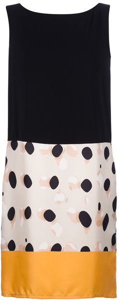 Max Mara Studio Tricolour Shift Dress - Lyst
