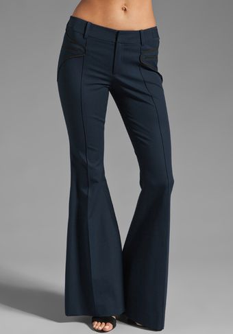 10 Crosby by Derek Lam Bellbottom Pant in Midnight - Lyst