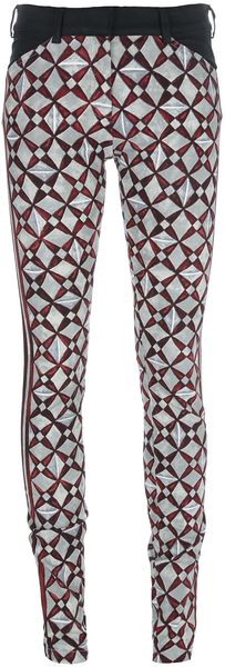 Balenciaga Skinny Rhombus Print Trouser - Lyst