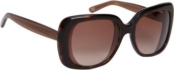 Bottega Veneta Flared Square Frame Sunglasses - Lyst