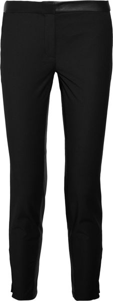 Elizabeth And James Maxwell Leather Trimmed Jersey Pants - Lyst