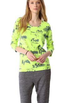Monrow Hawaiian Print Boyfriend Sweatshirt - Lyst