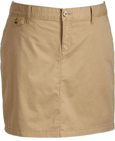 Old Navy Plus Perfect Khaki Skirts in Brown (basswood brown) | Lyst