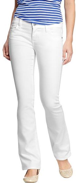 Old Navy The Diva Bootcut Jeans in White (bright white)