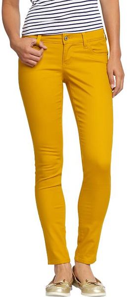 Old Navy The Rockstar Super Skinny Jeans in Yellow (honeycomb) | Lyst