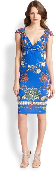 Roberto Cavalli Shell Print Dress - Lyst