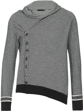 Alexander McQueen Asymmetric Cardigan - Lyst