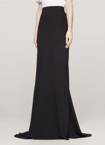 Alexander McQueen Fishtail Crepe Skirt - Lyst